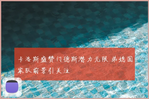 卡洛斯盛赞门德斯潜力无限 弟媳国家队前景引关注